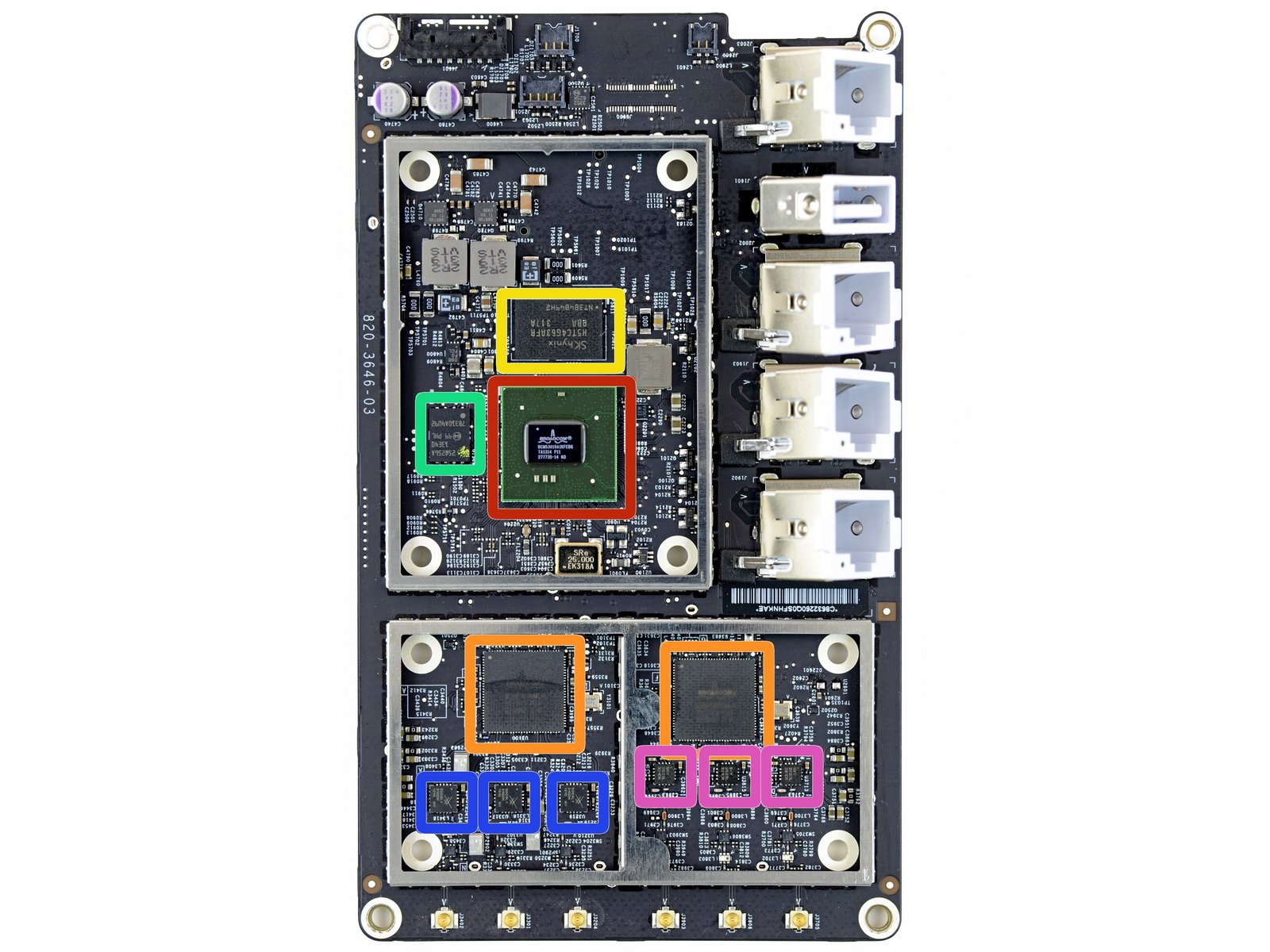 Apple Time Capsule A1470 logic board from iFixit